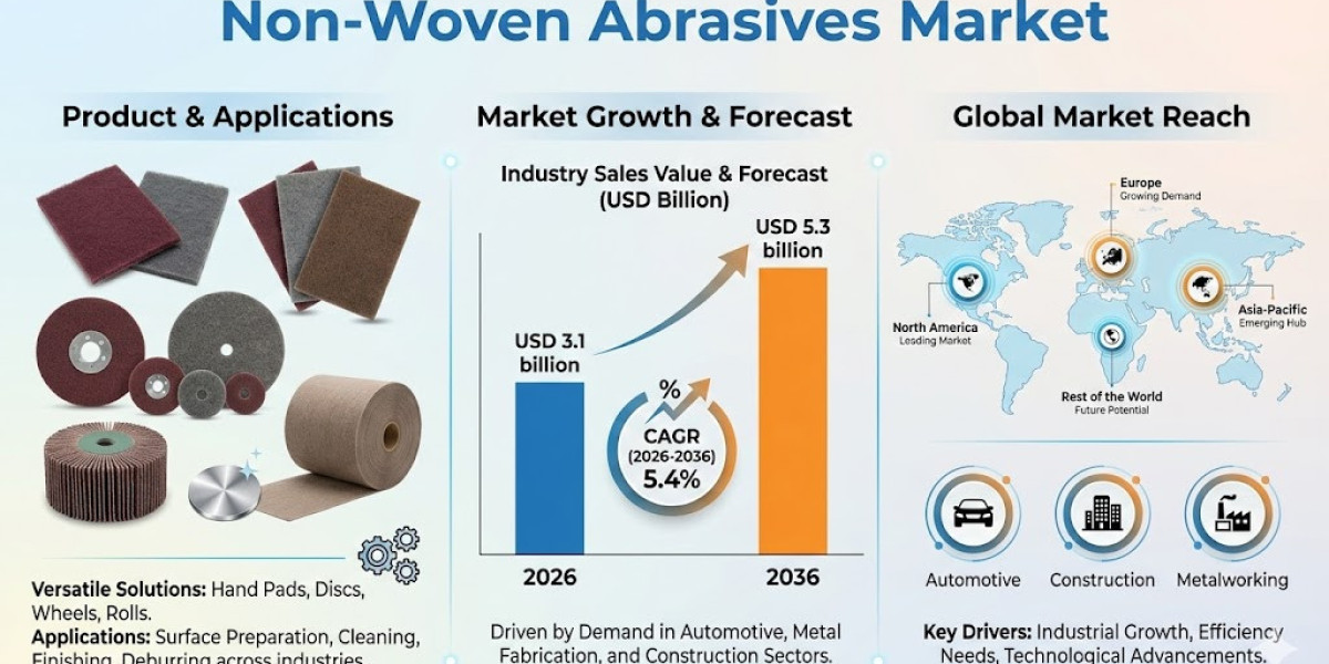 Non-Woven Abrasives Market Driving USD 5.3 billion by 2036