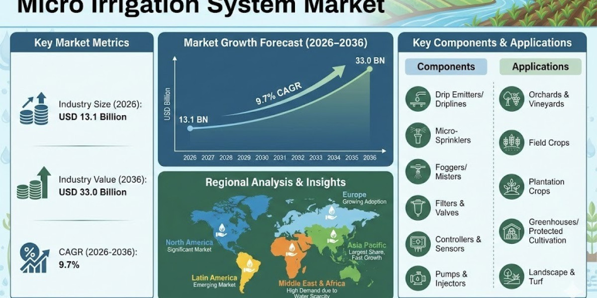 Micro Irrigation System Market Report Confirms USD 33.0 billion by 2035