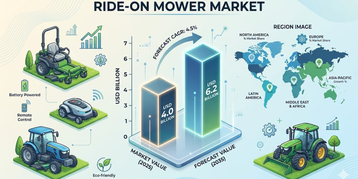 Ride-On Mower Market toward USD 6.2 billion by 2035