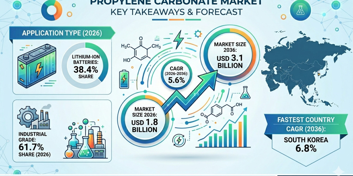 Global Propylene Carbonate Market Forecast 2026–2036: Market Expansion Driven by Battery-Linked Demand